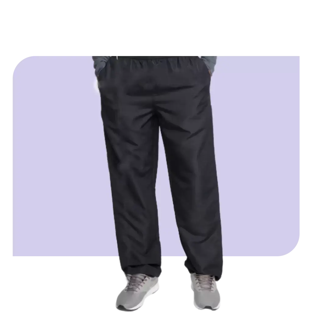 SP< Uniformes - Calça longa preta personalizada.